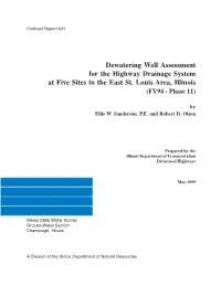 Dewatering Well Assessment for the Highway Drainage System at Five Sites in the East St