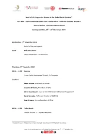 Next Left: a Progressive Answer to the Global Social Question1 FEPS