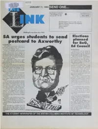 SEND ONE... Elections Planned for Bog, Ed Council