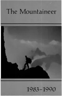 1983-1990 from the Mountaineer Annual,1917 � 1J\ � I GU{-� �WJ A,,Ij·(/1L7ti;:Uza
