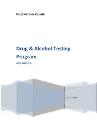 Drug & Alcohol Testing Program