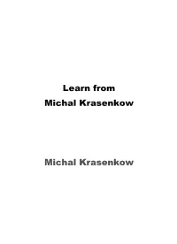 Learn from Michal Krasenkow