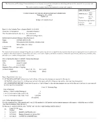 The Securities and Exchange Commission Has Not Necessarily Reviewed the Information in This Filing and Has Not Determined If It Is Accurate and Complete