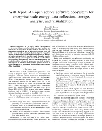 Wattdepot: an Open Source Software Ecosystem for Enterprise-Scale Energy Data Collection, Storage, Analysis, and Visualization