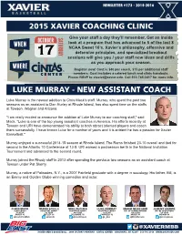 Xavier Newsletter