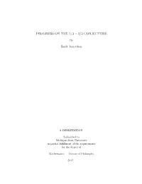 2/3 Conjecture