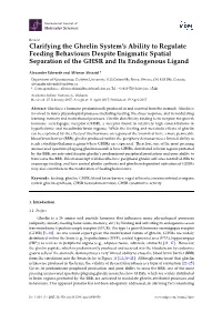Clarifying the Ghrelin System's Ability to Regulate Feeding Behaviours