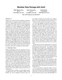 Modular Data Storage with Anvil