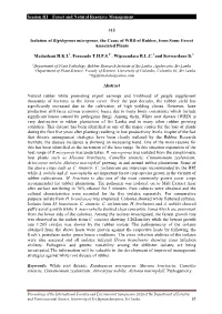 Session III – Forest and Natural Resource Management