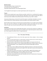 SRC 2015: Build It! Primary Age Program, Theme 1: Build the Future