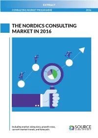 The Nordic Consulting Market Grew by a Respectable, If Underwhelming, 3.2% in 2015