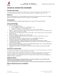 Celestial Navigation Standard