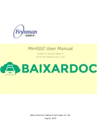 Harbour Minigui User Manual V2.0 4E