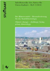 Schriftenreihe Des Amtes Für Umweltschutz - Heft 3/2010