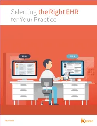 Selecting the Right EHR for Your Practice