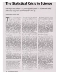 The Statistical Crisis in Science