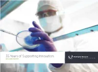 35 Years of Supporting Innovation 2015/2016 REPORT CEO’S Message