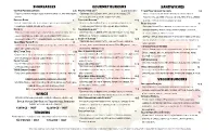 Durham Menu 5/2021
