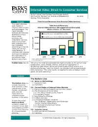 Internet Video: Direct-To-Consumer Services