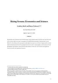 Rising Oceans: Economics and Science