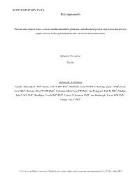 SUPPLEMENTARY DATA Data Supplement To
