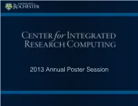 2013 CIRC Poster Session Abstracts