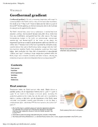 Geothermal Gradient - Wikipedia 1 of 5