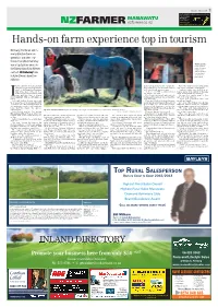 Hands-On Farm Experience Top in Tourism