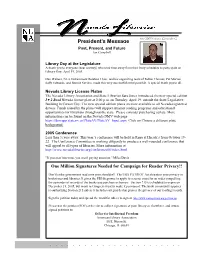 June 2005 Volume 42 Number 2 President’S Message Past, Present, and Future Ian Campbell