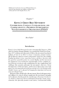 Kenya's Green Belt Movement