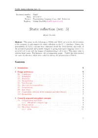 Static Reflection