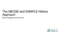 ABCDE Approach