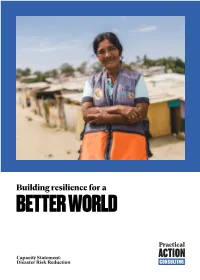 Building Resilience for a BETTER WORLD