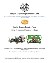 Easytek Engineering Services Co. Ltd. Haskel