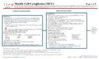 Mantle Cell Lymphoma (MCL)