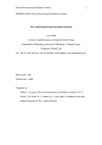 Revised Sociosexual Orientation Inventory 1