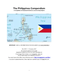 The Philippines Compendium a Compilation of Guidebook References and Cruising Reports