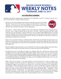 Weekly Notes 061517