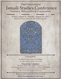 2021 Ismaili Studies Conference