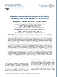 Robust Increase of Indian Monsoon Rainfall and Its Variability Under Future Warming in CMIP6 Models