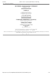 Securities and Exchange Commission Form 6-K