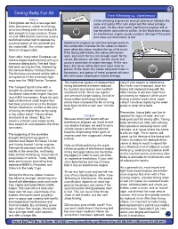 Timing Belt Interference Engine Guide
