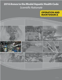 2016 MAHC ANNEX Chap 5 Maintenance and Operation