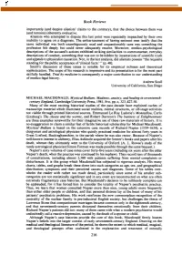 Book Reviews Importantly (And Despite Alienists' Claims to the Contrary), That the Choice Between Them Was (And Remains) Inherently Evaluative