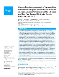 Comprehensive Assessment of the Coupling Coordination Degree