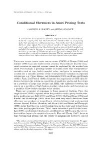 Conditional Skewness in Asset Pricing Tests