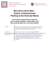 Counterfactual Plotting in the Victorian Novel