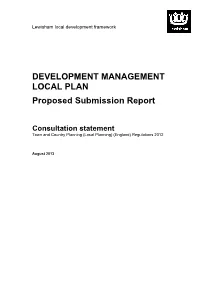 DEVELOPMENT MANAGEMENT LOCAL PLAN Proposed