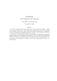 Duckhunter 6.111 Final Project Report