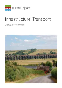 Infrastructure: Transport Listing Selection Guide Summary